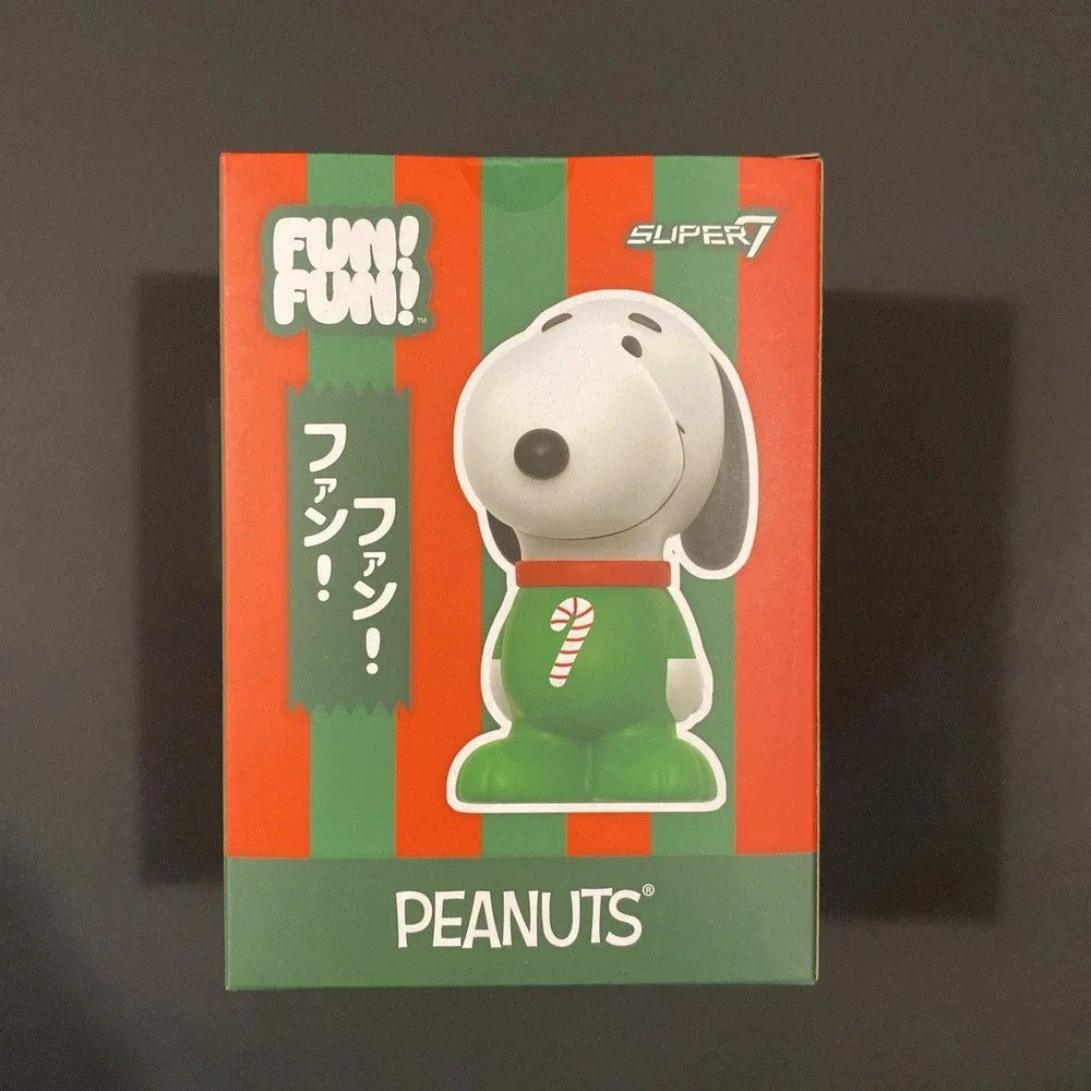 Super7 Fun! Fun!‎ Christmas Peanuts Snoopy Candy Cane PJs Figure